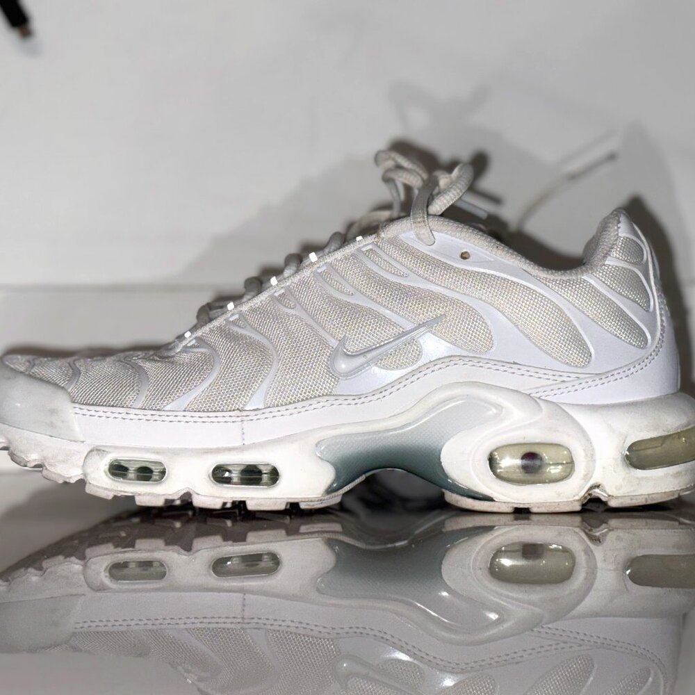 Nike Air Max Plus TN White/Gray Reflective Sneakers